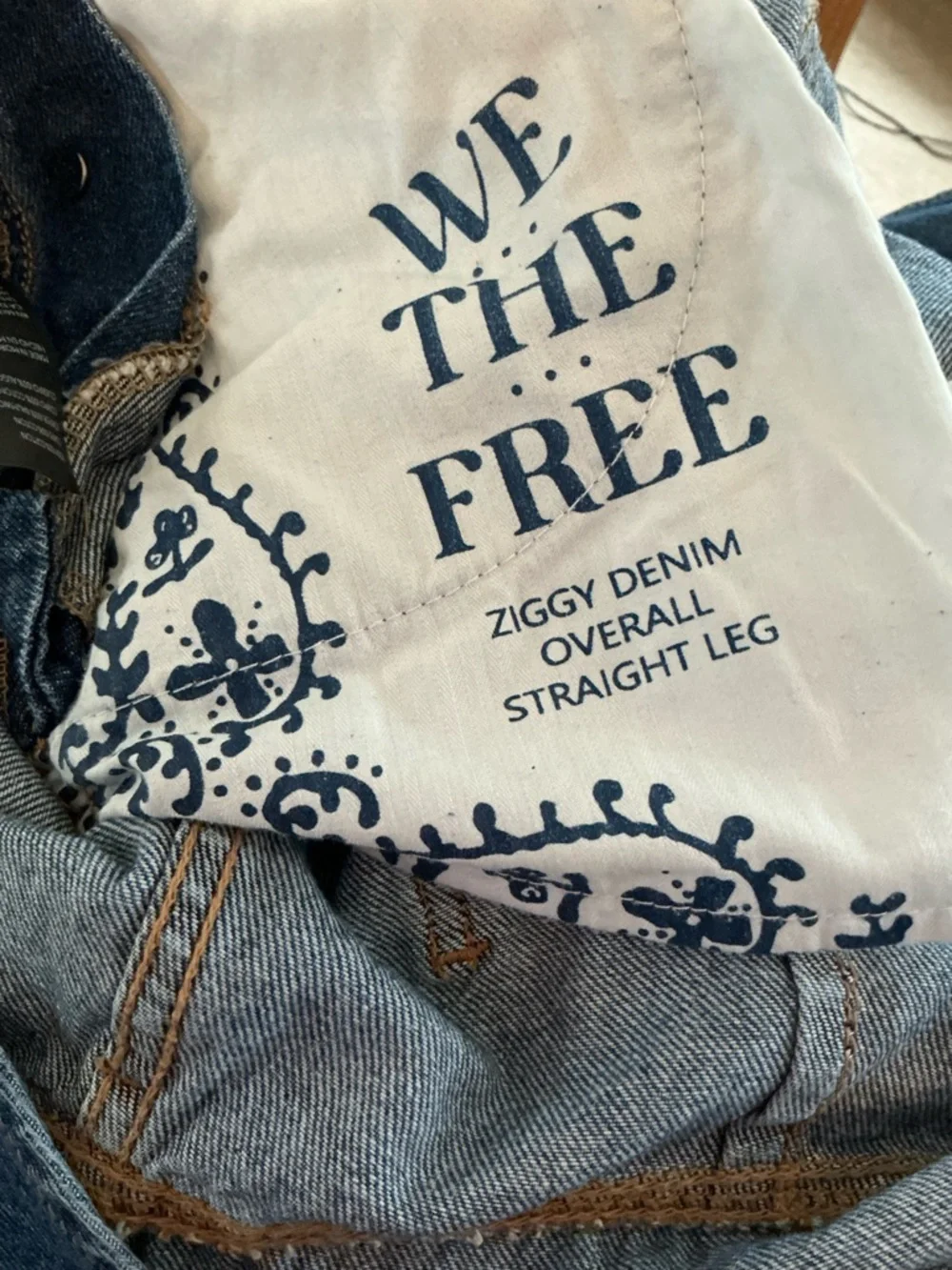We the Free People Ziggy denim overalls sz XL - Picture 6 of 8